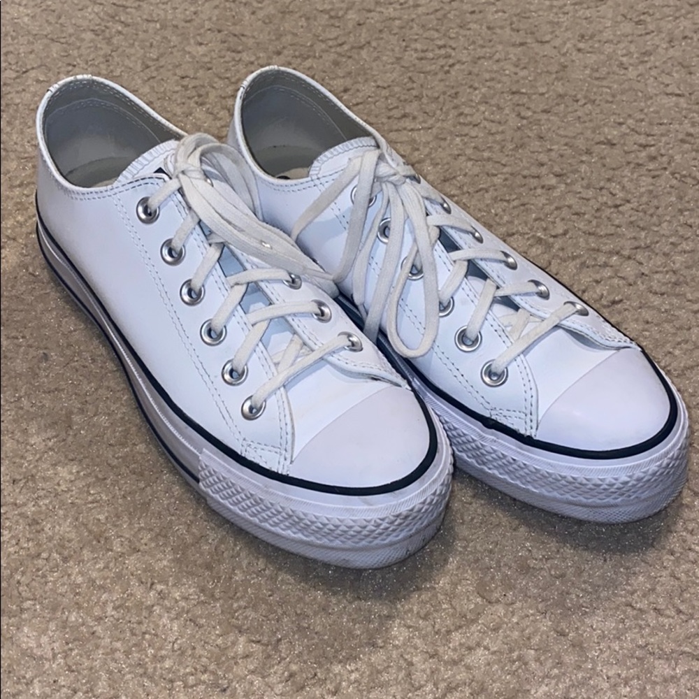 Leather Platform Converse